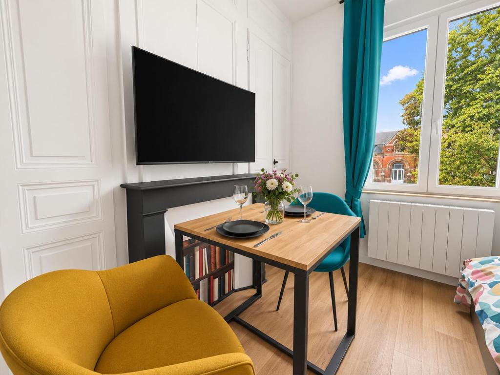 Studio Design et Calme 2 pers Gare 8min Amiens - 3