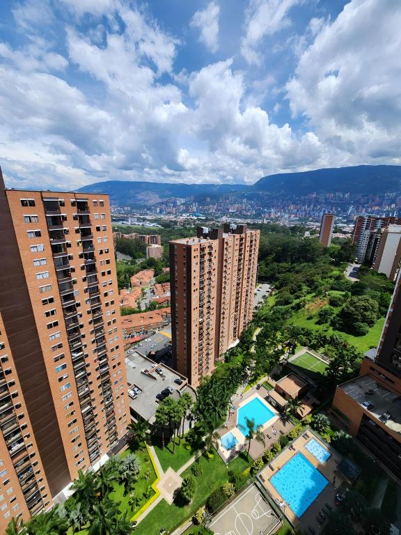 Medellín view loft vista City Pool gym - 2