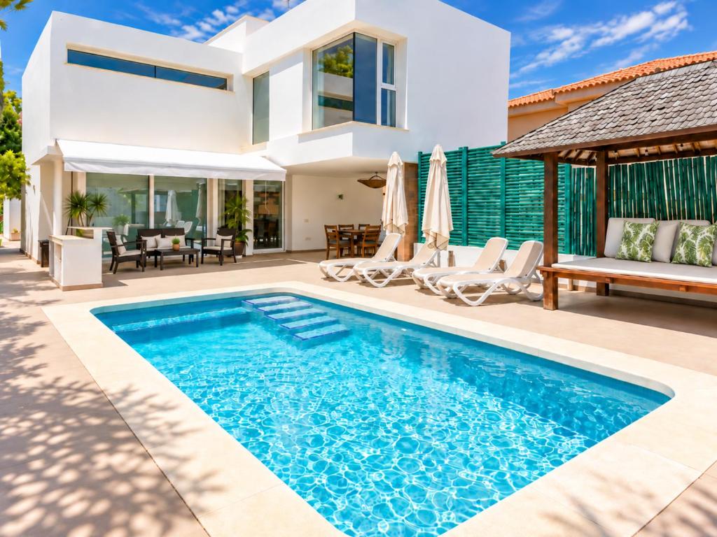 Villa Playamar para 10 Piscina privada, BBQ, parking a 10 min playa - 1