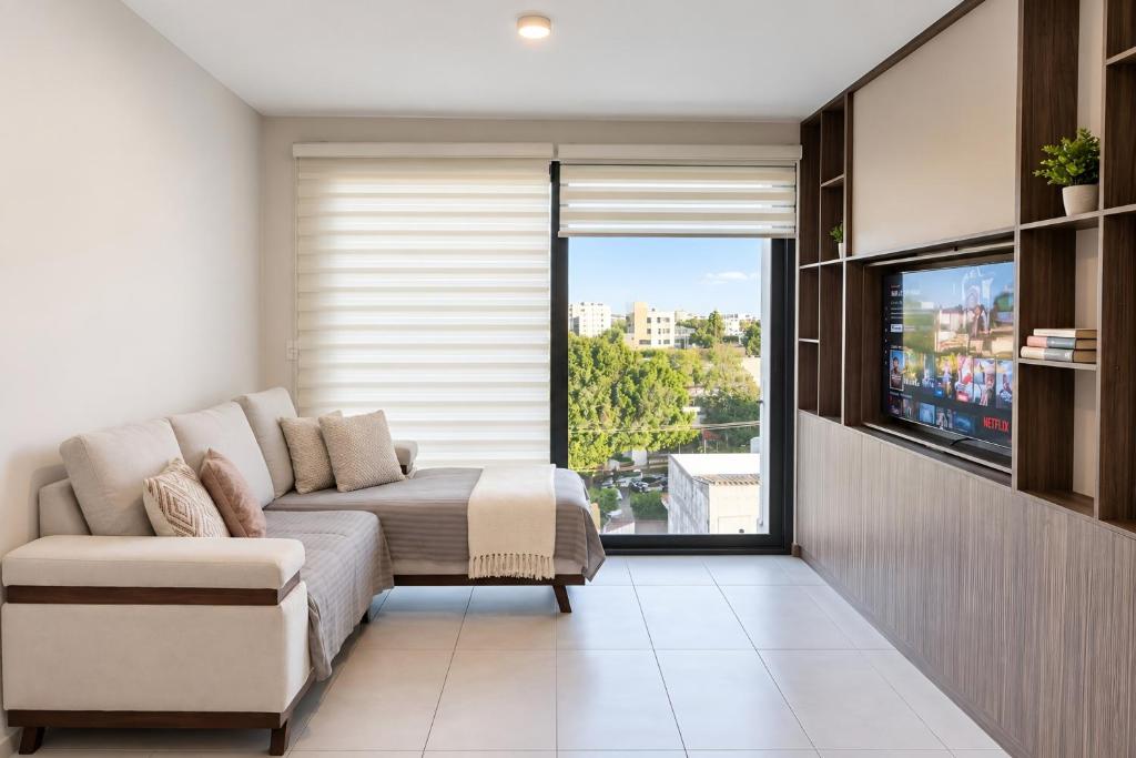 Loft acogedor con azotea y asador, Providencia - 1