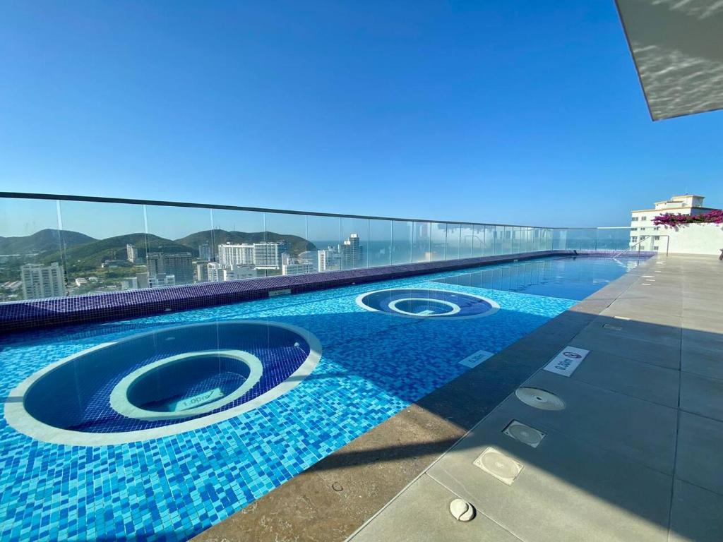 Fabuloso Apartamento Piso 17 En El Rodadero - 5