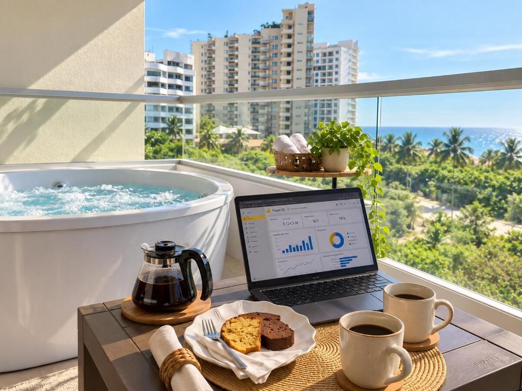 Premium Suite esquinera con jacuzzi, mar y montaña - 1