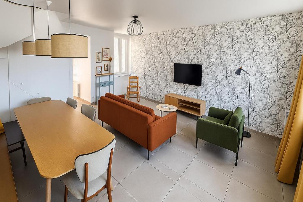 Jean Jaurès Maison Familiale 5 chambres 10 pers avec Extérieur - Linge & Ménage Inclus - 2