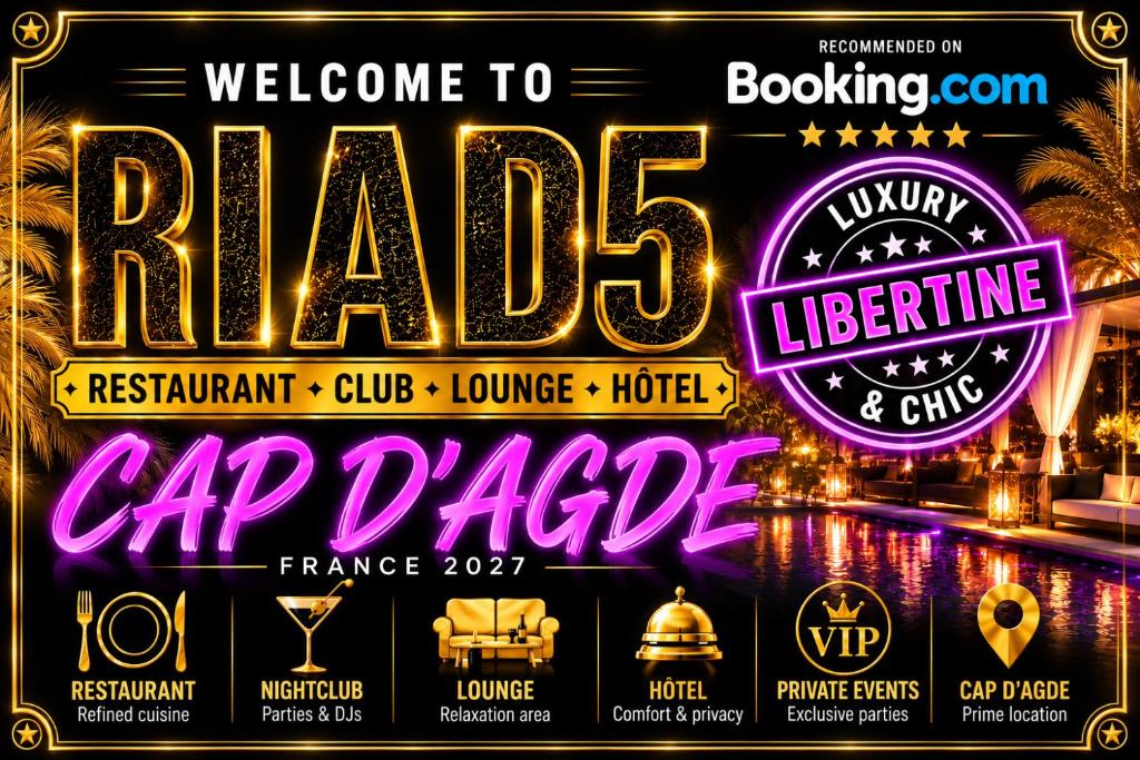 Village Naturiste Cap d'Agde Hôtel Libertin Location Studio Club Riad 5 - 1