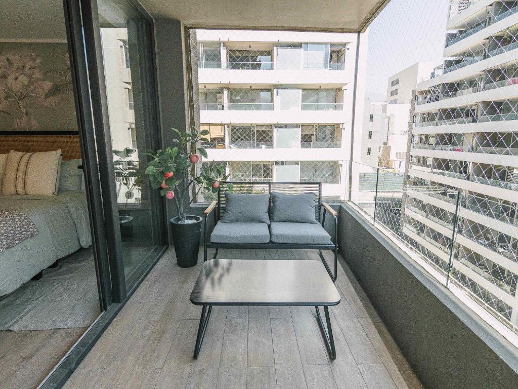 HOM 2bed with breakfast and terrace on floor 6 Las Condes - 2