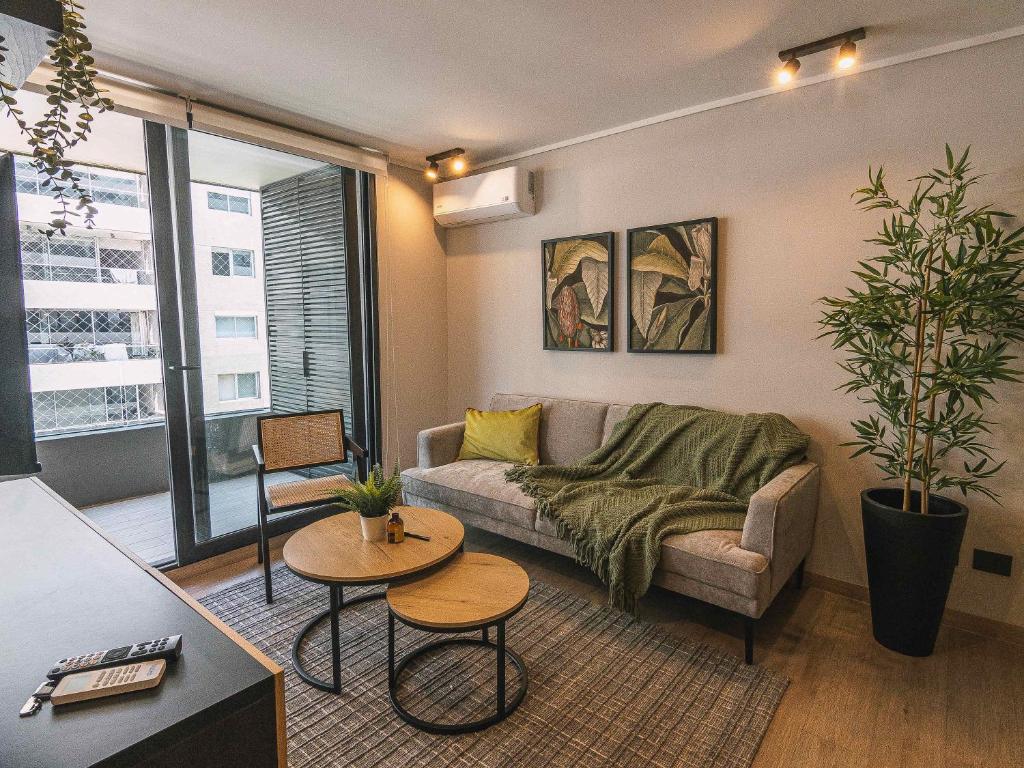 HOM 2bed with breakfast and terrace on floor 6 Las Condes - 1