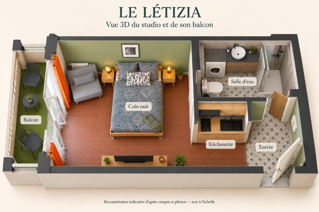 Létizia Balcon & Parking Privé - Belle de Mai - 5