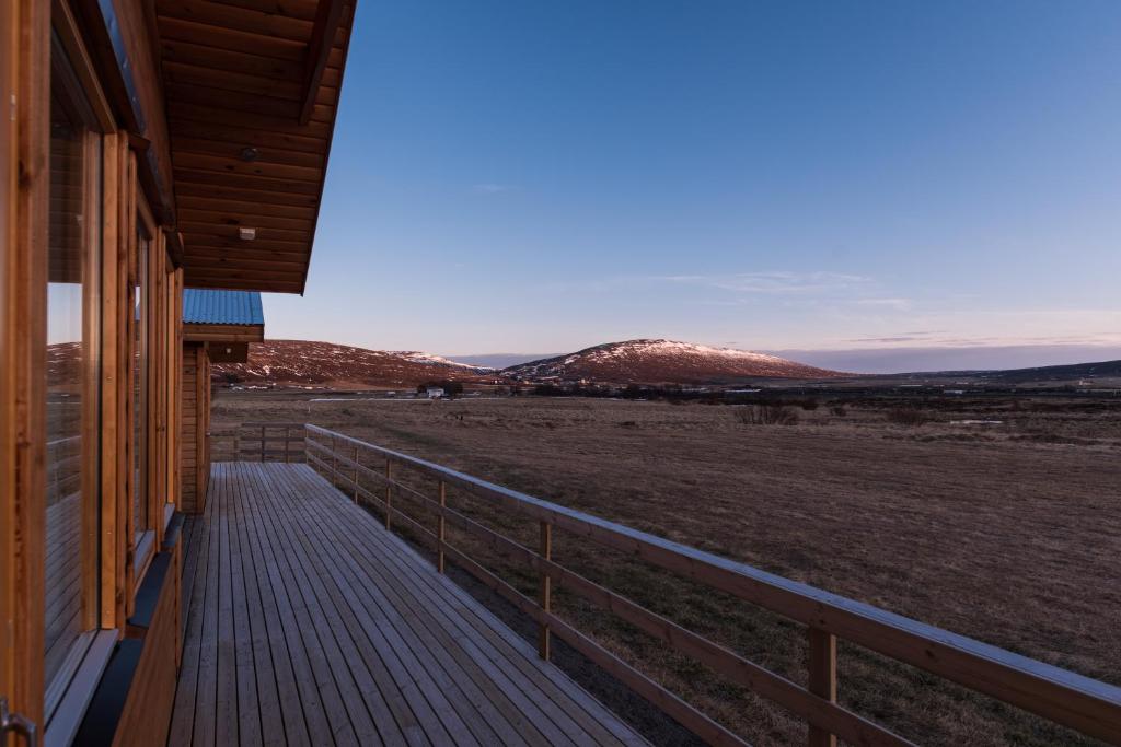 Balcony/terrace, Guesthouse Brekka in Aðaldælahreppur