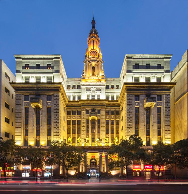 Exterior view, Pacific Hotel in Shanghai