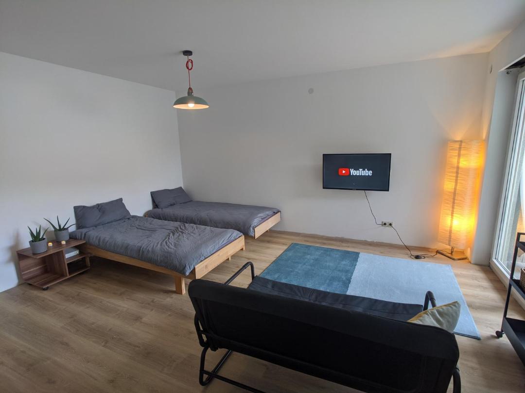 Ideales Messe Appartment 15min Fahrtweg 전경