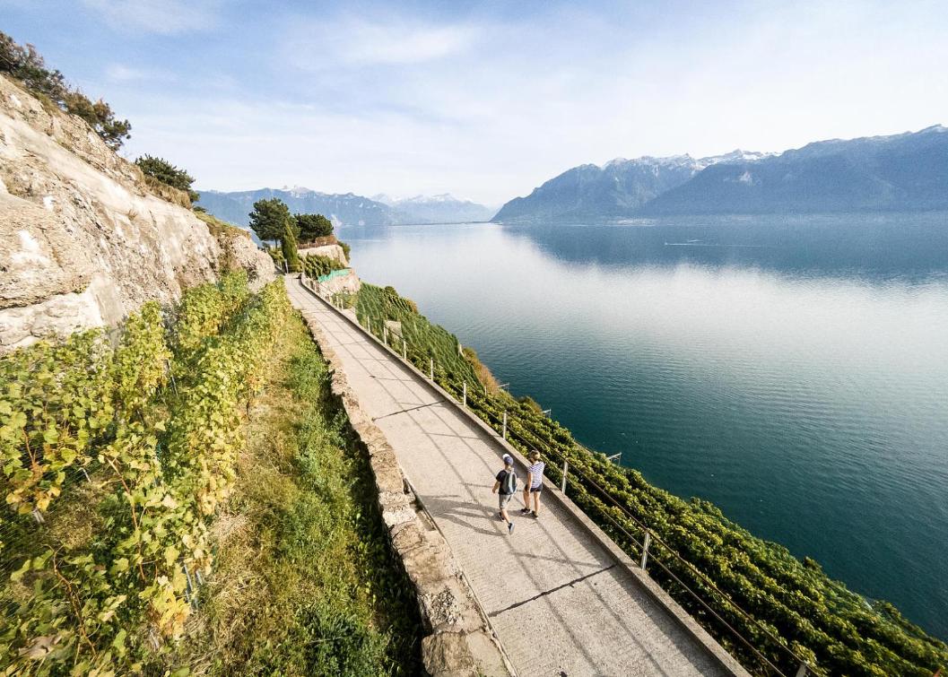 Chambre au bord du lac Léman – image