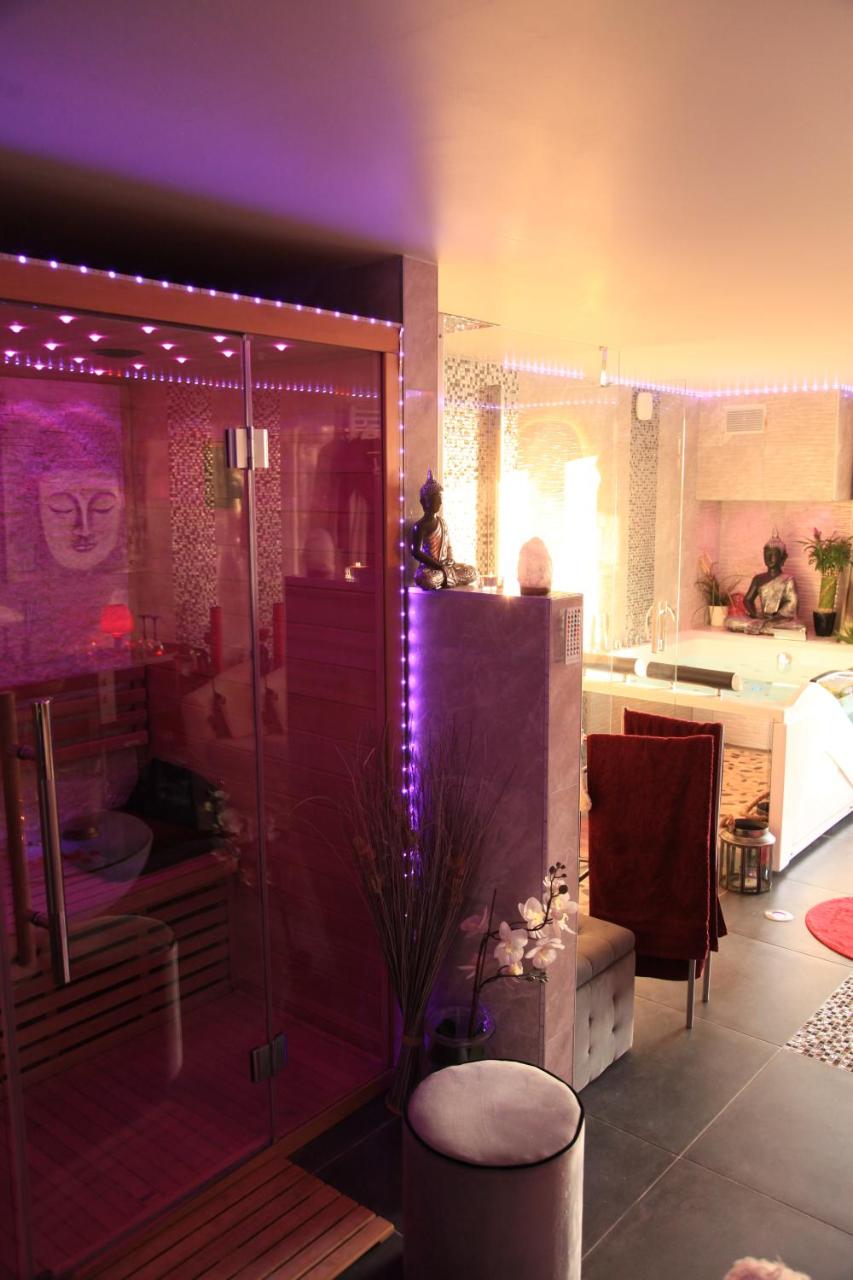 Spa de la Lune - Private love room suite with terrace and view - Air Conditioned- Double jacuzzi - Sauna - King size bed - Free WIFI - Free parking - Free breakfast - Close to CDG airport and to the North of Paris photo 3