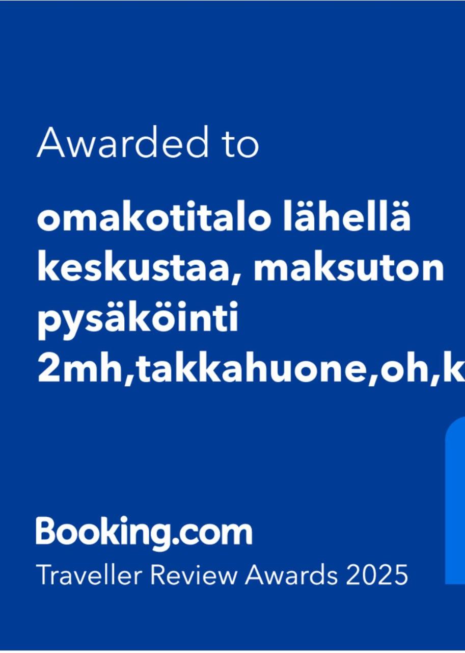 Omakotitalo rauhallisella sijainnilla lähellä keskustaa Maksuton pysäköinti ja puusauna - 2