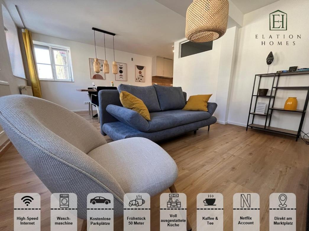 traumhafte Business & Relax Wohnung direkt im Stadtkern Oettingens by Elation Homes - 4