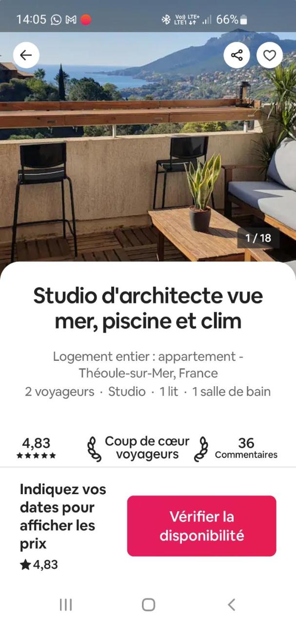 Architect's studio with pool, sea view and AC - 2