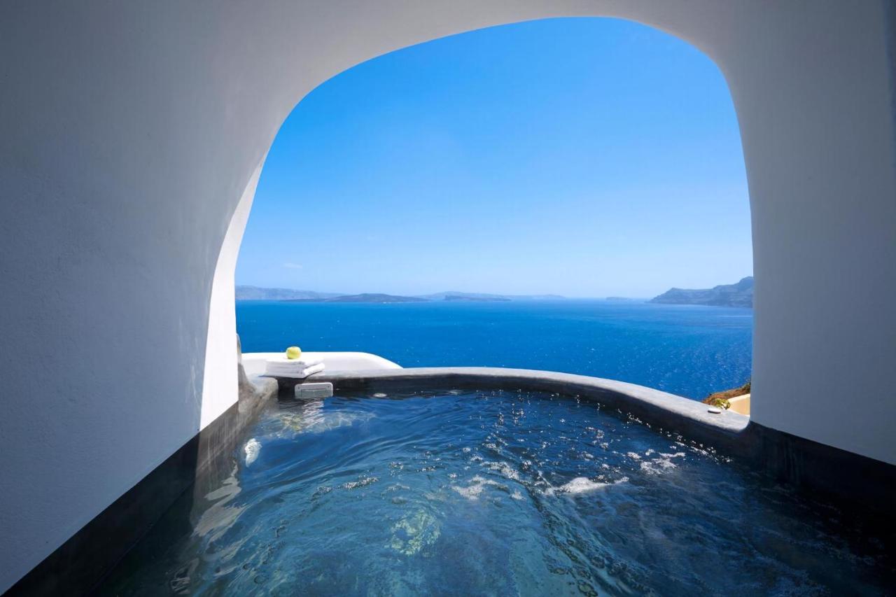 Elegant Santorini House Villa Horizon Caldera View-Outdoor Hot - 6