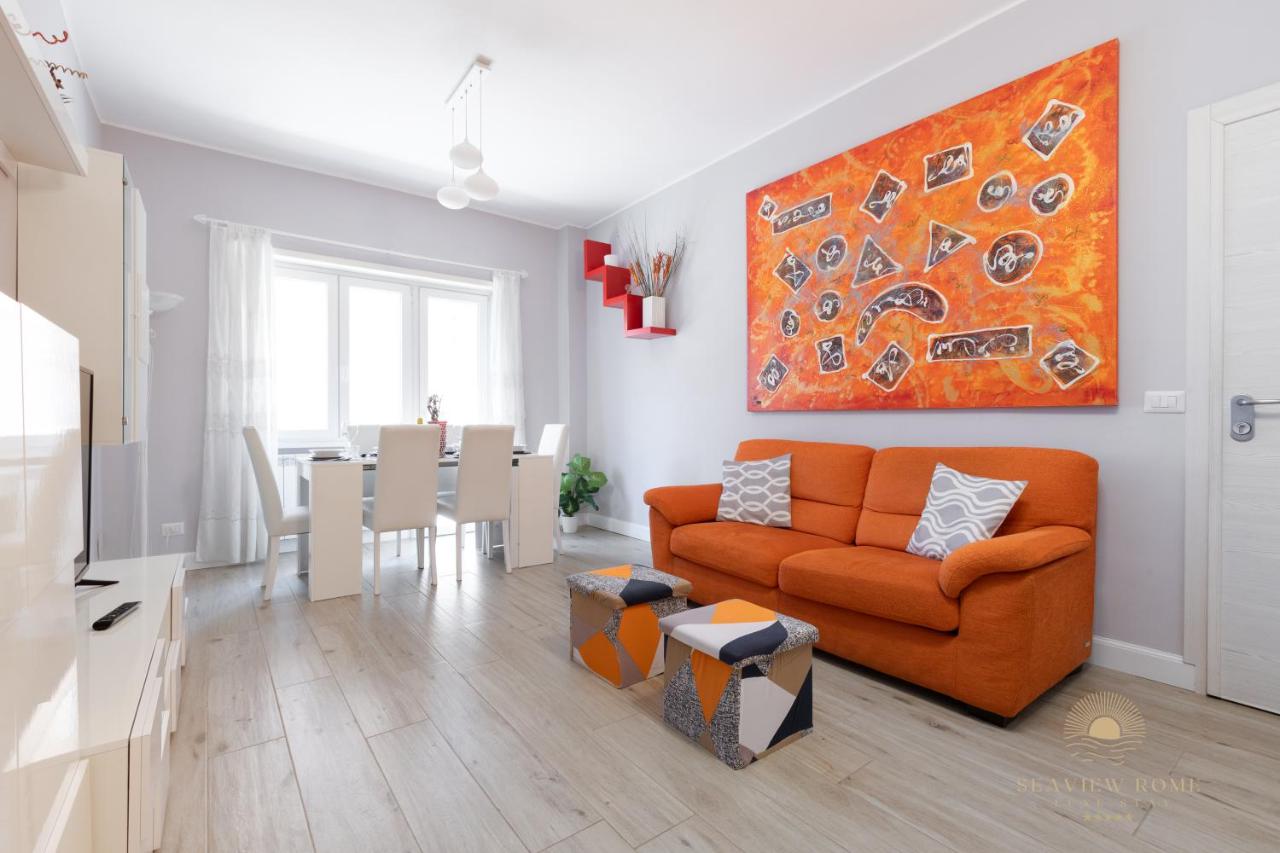 Sea View Rome Luxe Stay - 7 pax, 2 baths, 100mt from the sea, A-C, terrace - 3