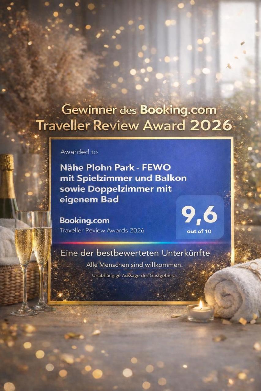 Nähe Plohn Park - FEWO mit Spielzimmer und Balkon sowie Doppelzimmer mit eigenem Bad - 2