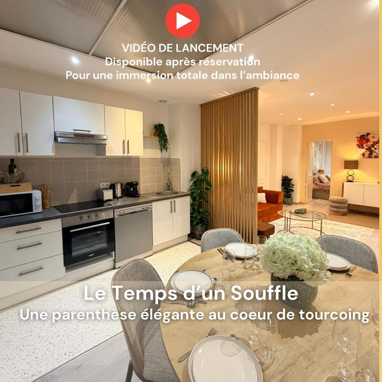 Le Temps d'un Souffle, Parenthèse élégante au cœur de Tourcoing avec terrasse privée