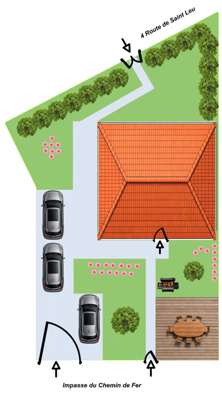 11mn Paris Ligne H - Parking Privé- Souplex - Tout équipé - De 1 à 8 personnes - 3