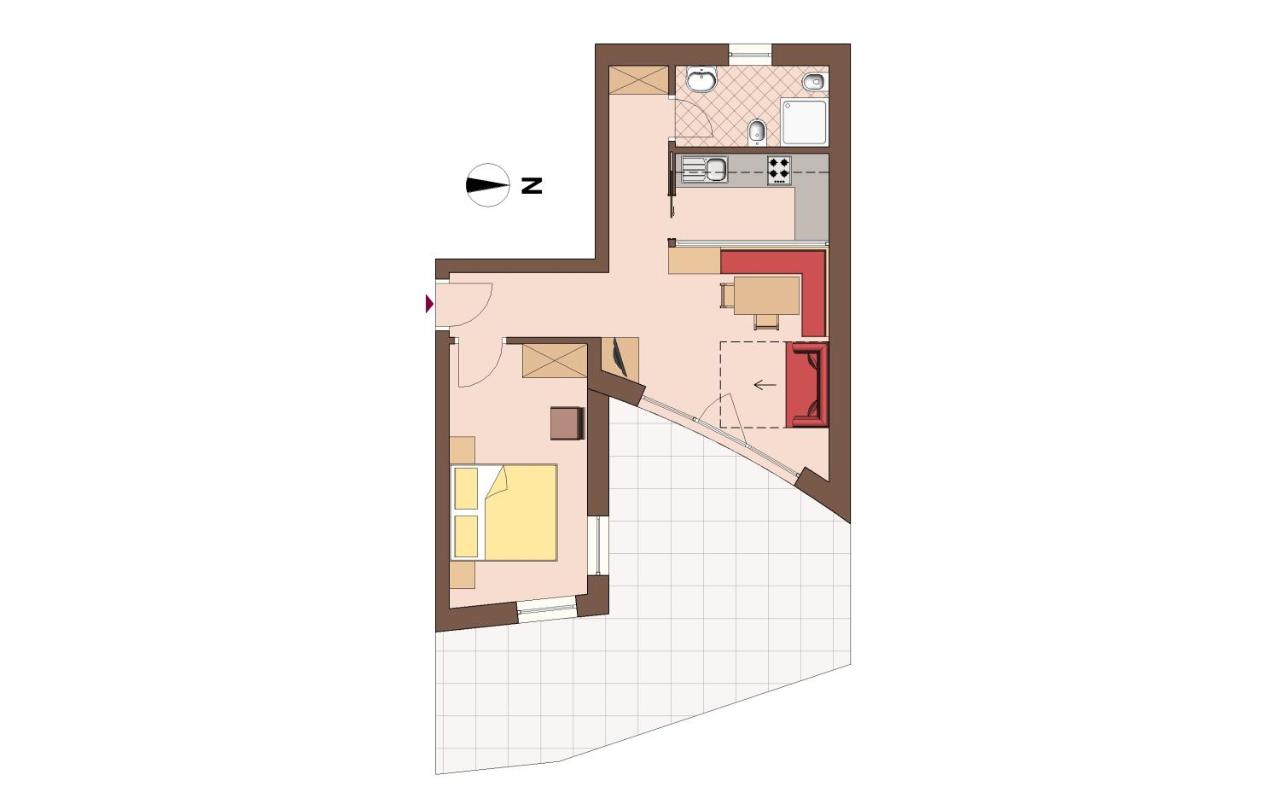 Apartment mit 1 Schlafzimmer