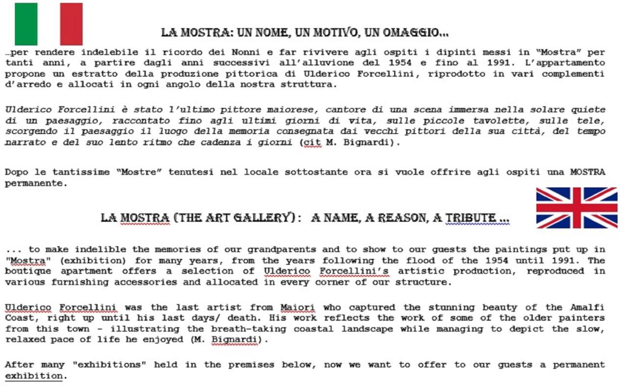 La Mostra Boutique Apartment - Ferienwohnung Maiori