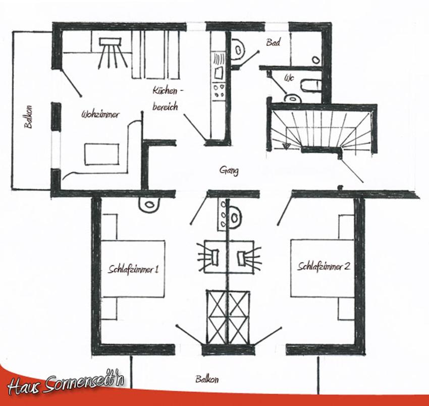 Appartamento con 2 Camere da Letto e Balcone