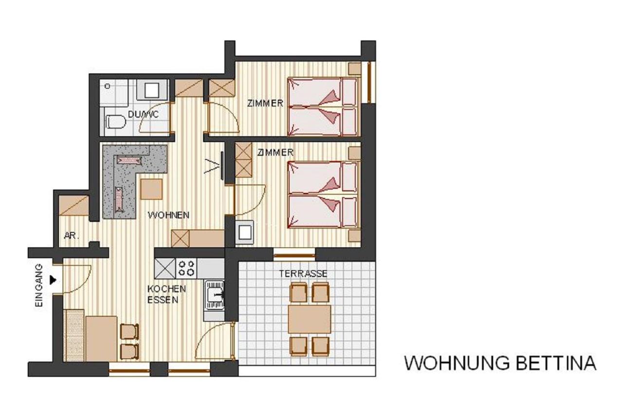 Apartment mit 2 Schlafzimmern