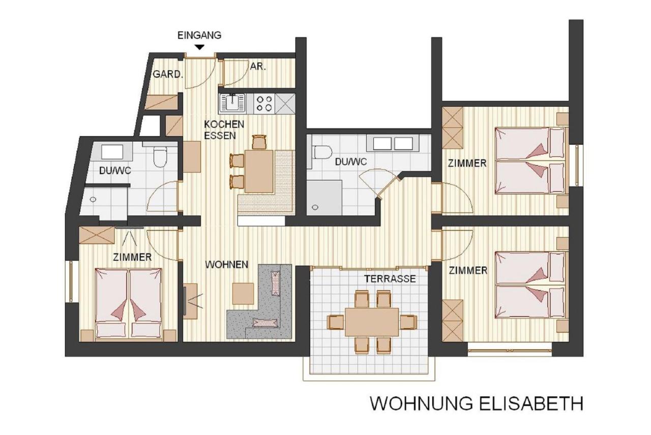 Apartment mit 3 Schlafzimmern (1)