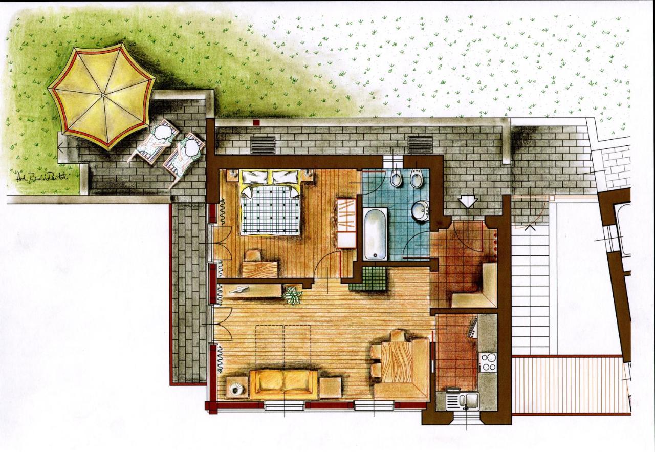 One-Bedroom Apartment  with Balcony and Mountain View