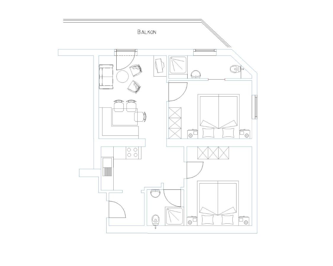 Apartment mit 2 Schlafzimmern