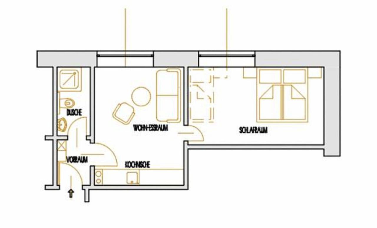 Apartment mit 1 Schlafzimmer