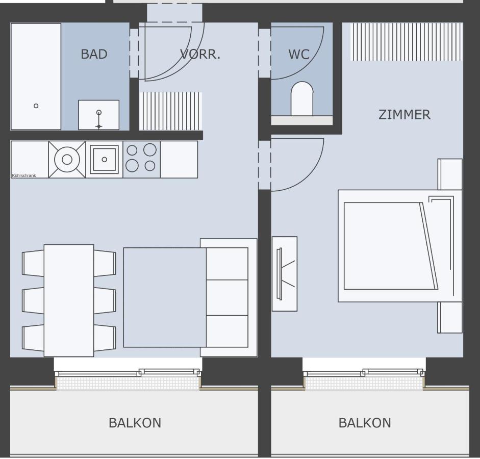 Appartement met 1 Slaapkamer