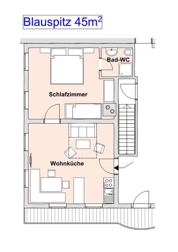 One-Bedroom Apartment with Balcony