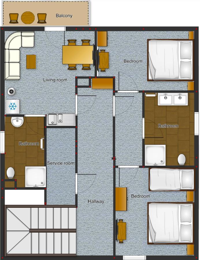 Two-Bedroom Loft Suite with Sofa Bed