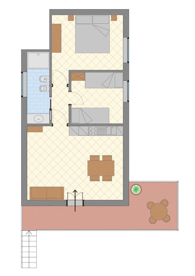 Appartement met 2 Slaapkamers en Balkon