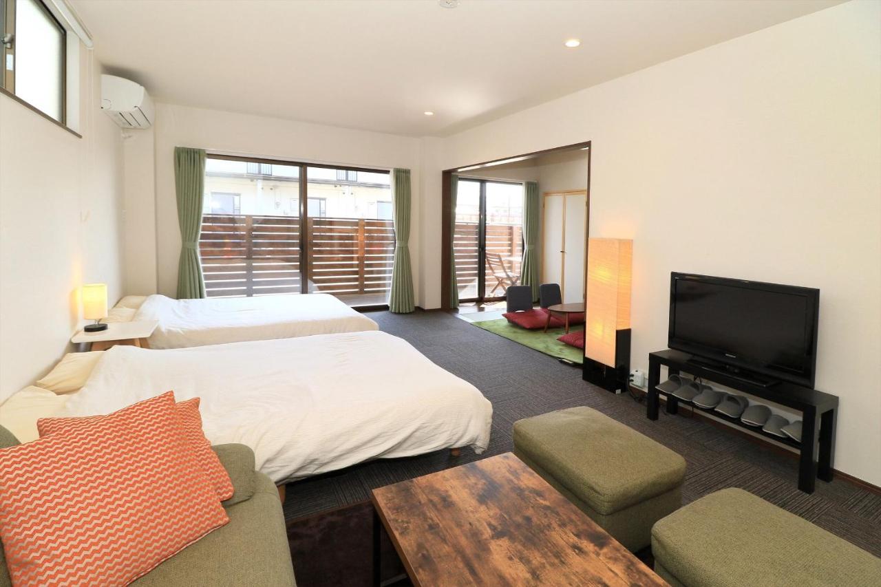 Apartamento con zona de tatami y terraza con vistas al monte Fuji