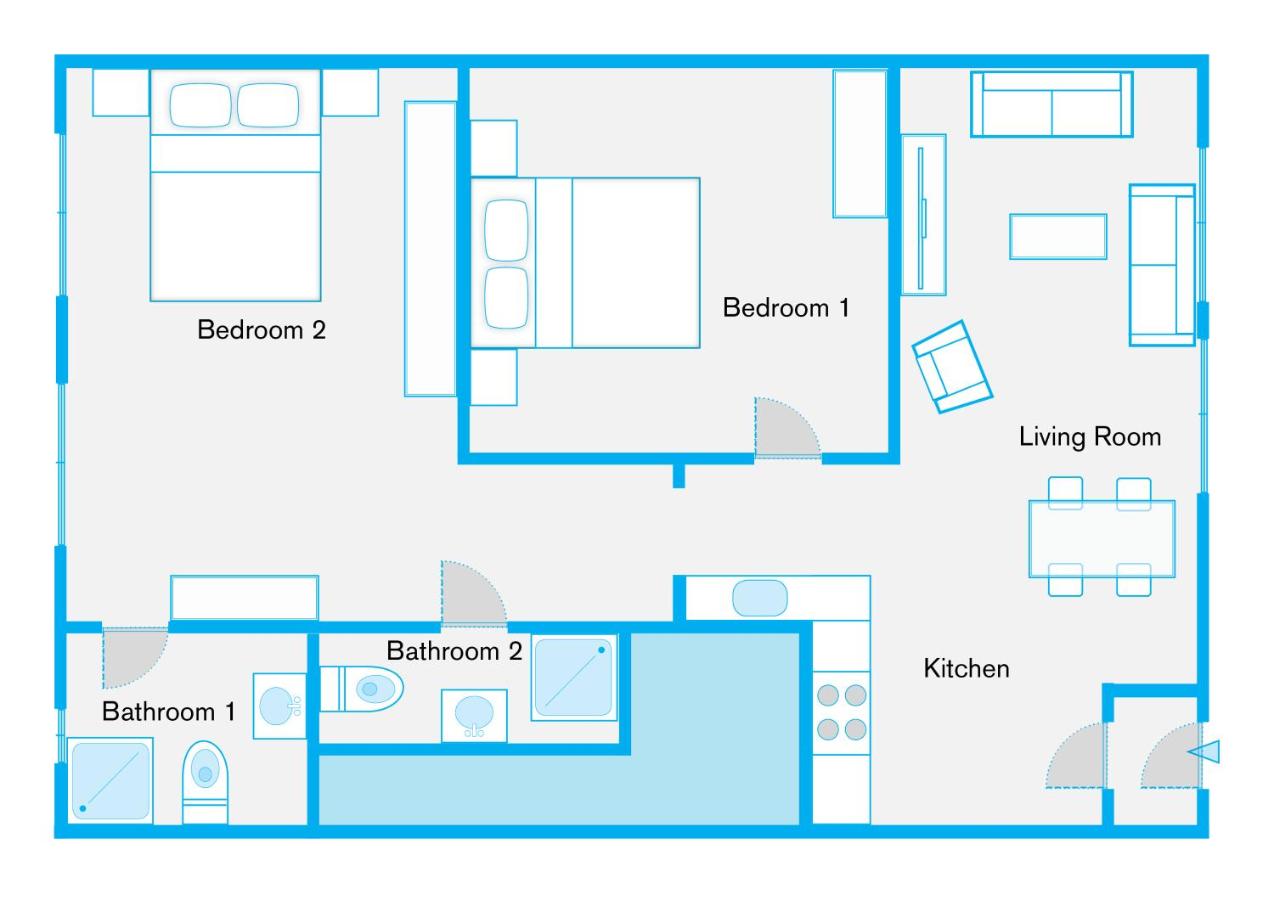 The Goethe Group Loft, 2 BR, 2 bath rooms, one living room, family friendly, 2-5 Guests - Chambres d'hôtes Berlin