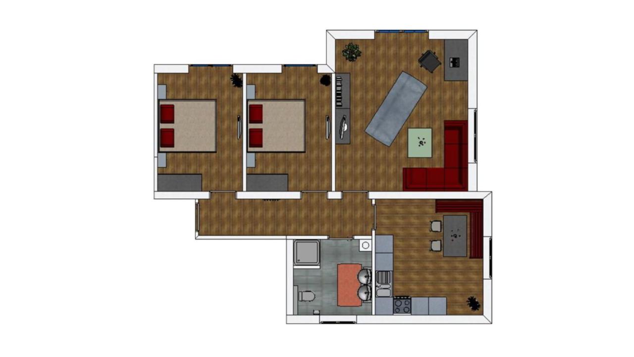 Apartamento de 2 dormitorios (4-6 adultos) 