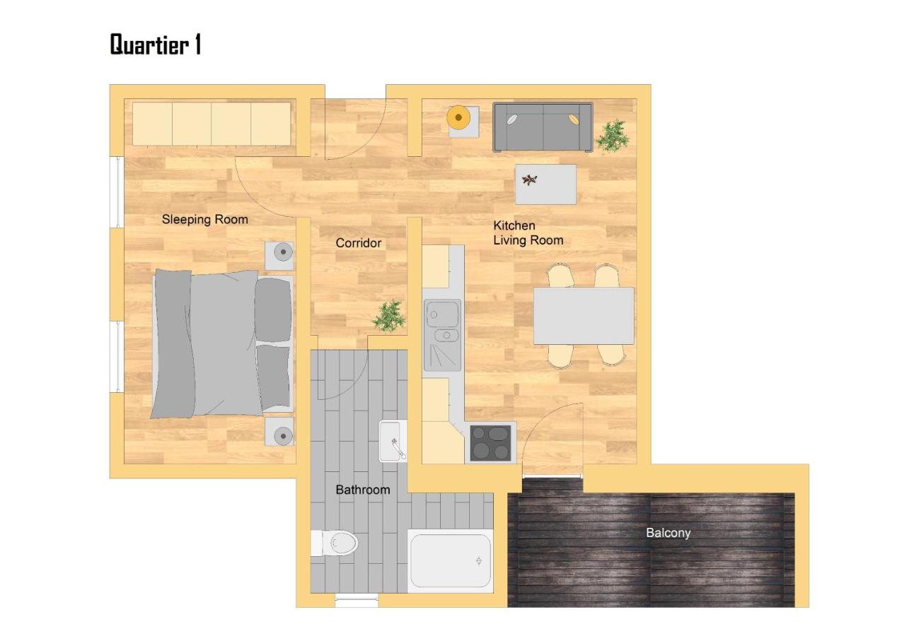 Apartment with Mountain View