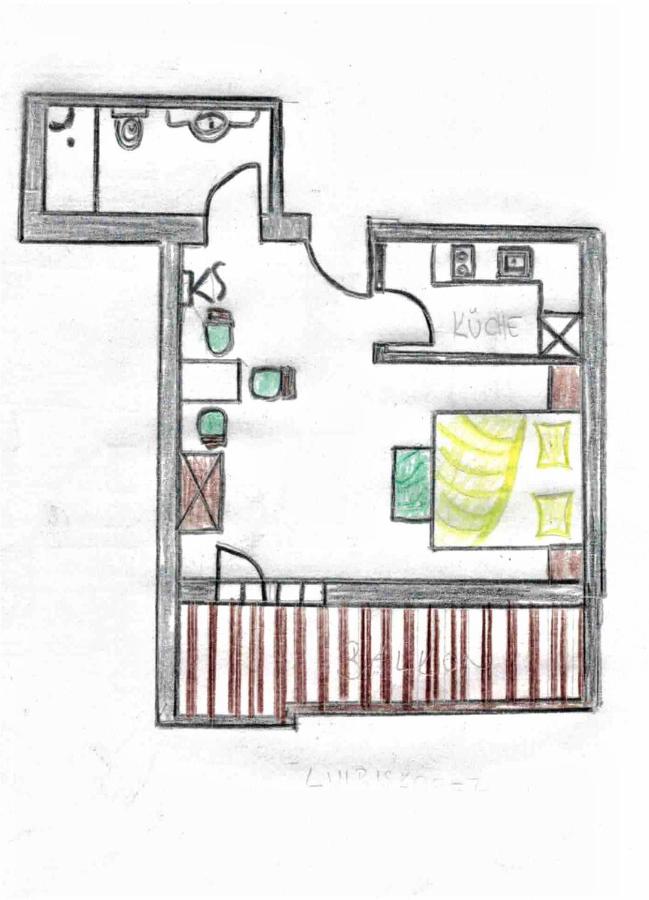 Apartment mit Dusche