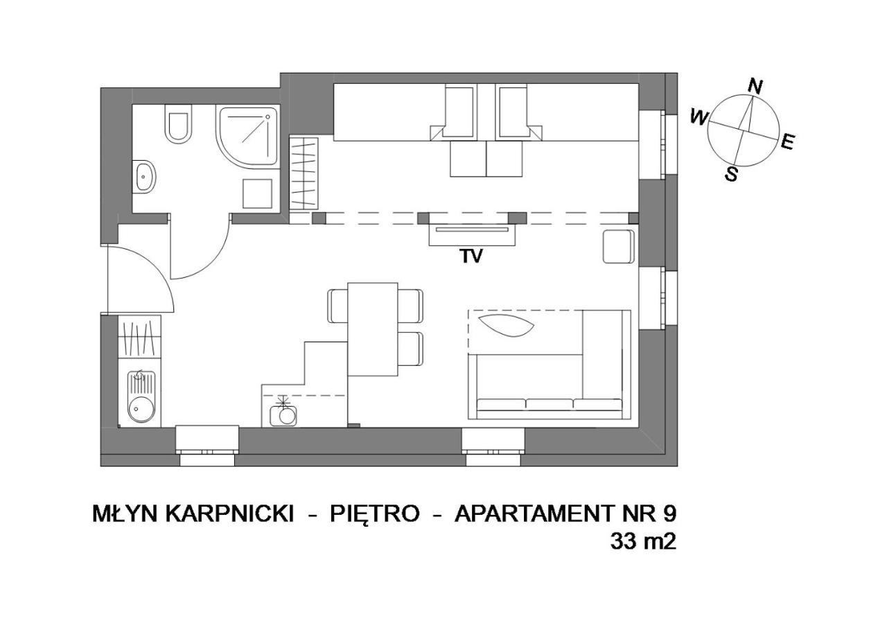 Młyn Karpnicki - Fischbacher Muehle - B&B Karpniki
