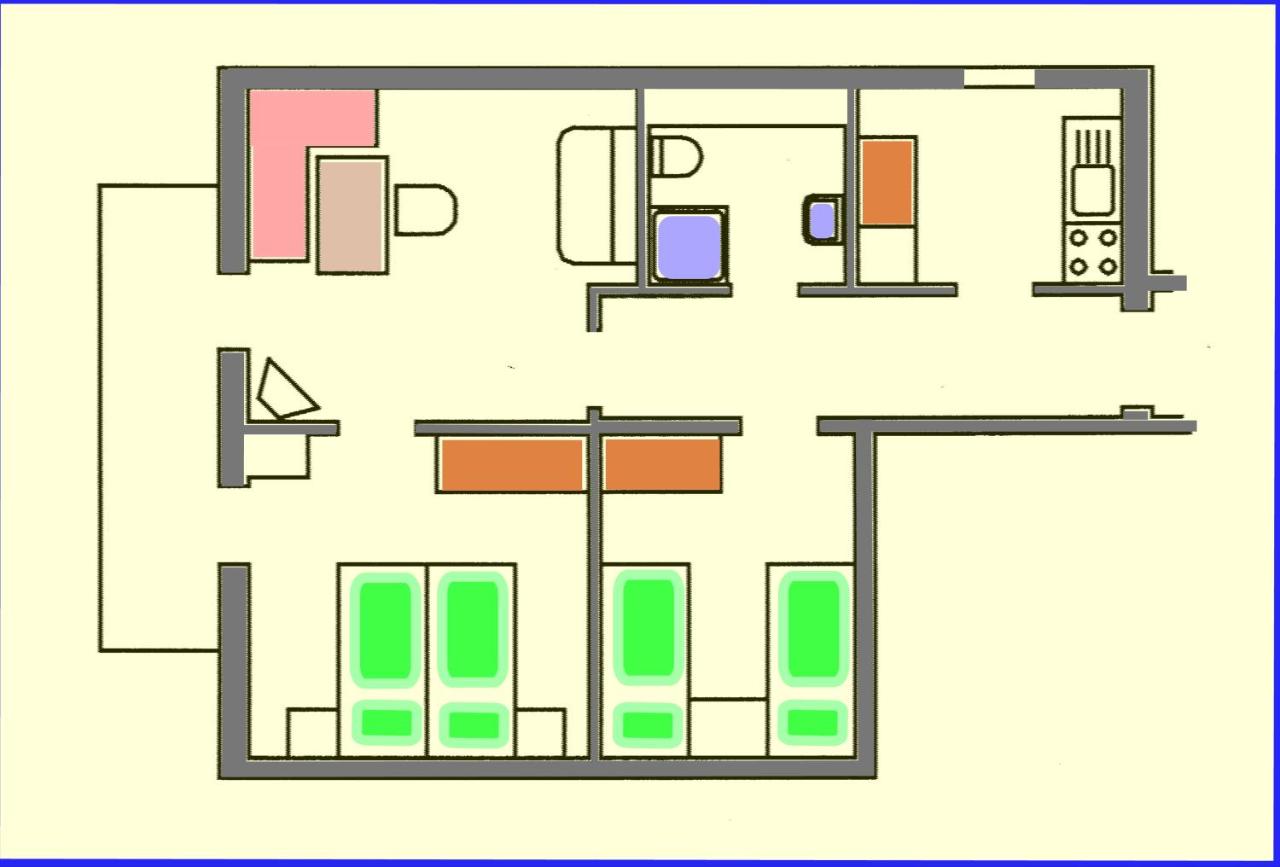 Two-Bedroom Apartment with Balcony
