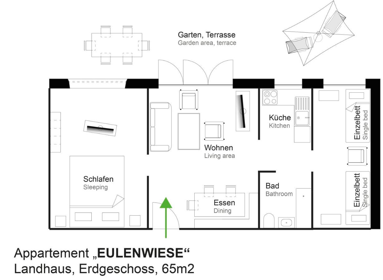 Apartment with Garden View