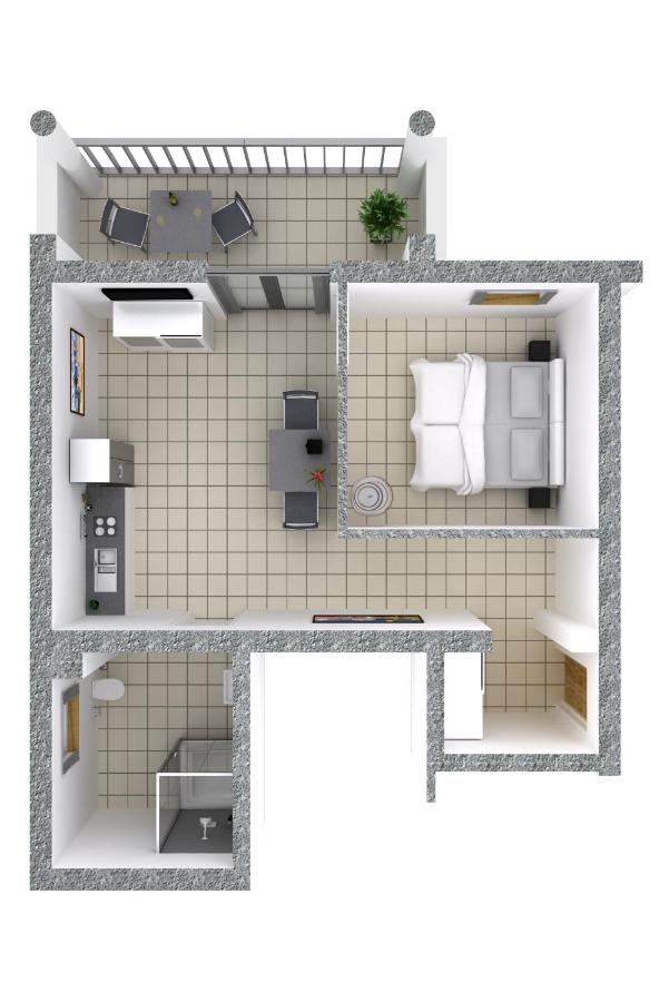 King Apartment with Garden View