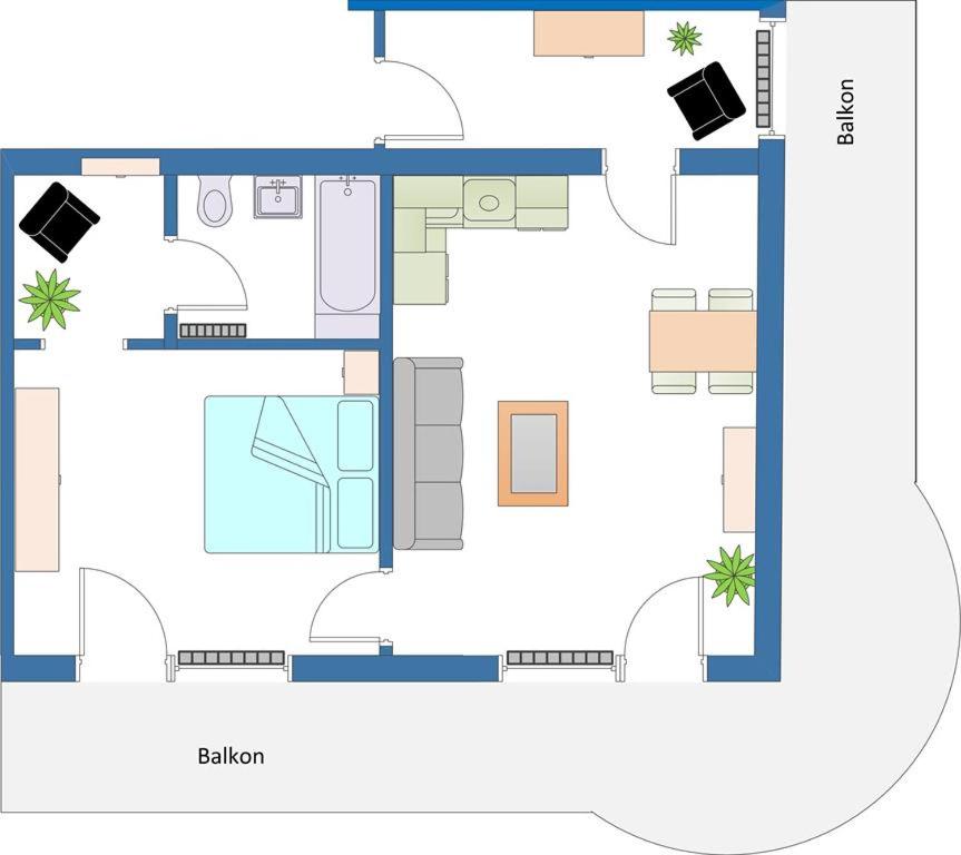 Appartamento con 1 Camera da Letto