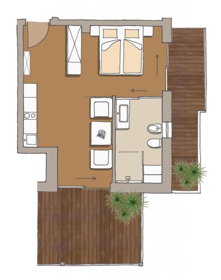 Apartment mit Terrasse