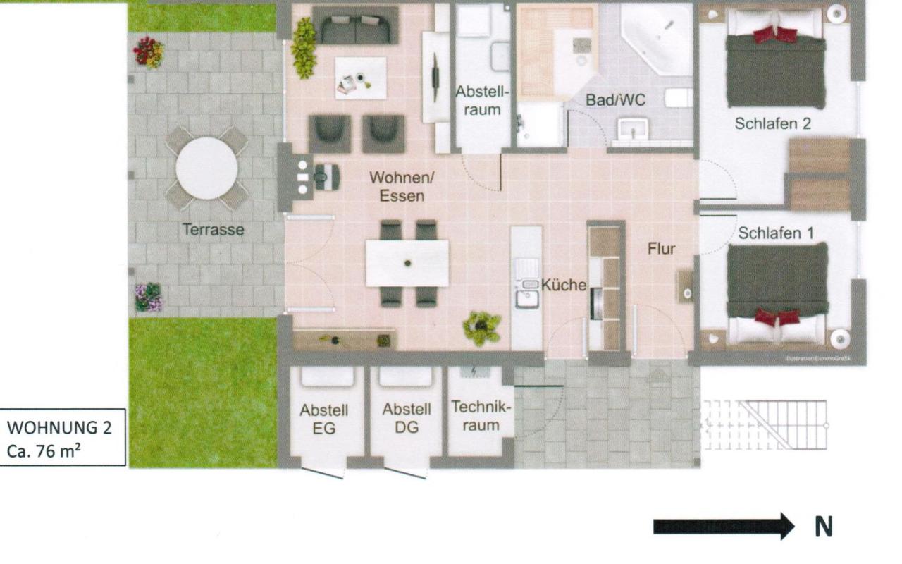 5*Ferienwohnung Seeblick 2 - B&B