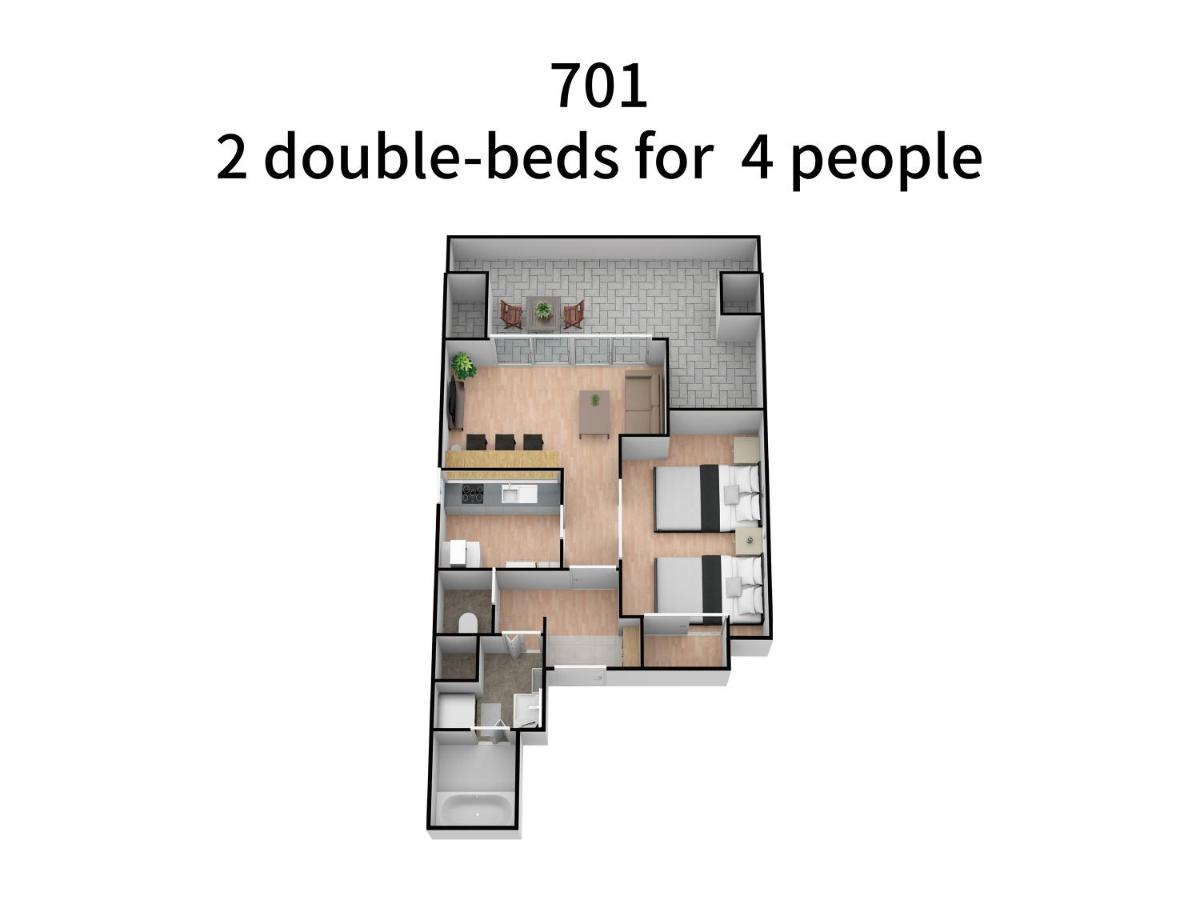 Apartamento de 1 dormitorio (701)