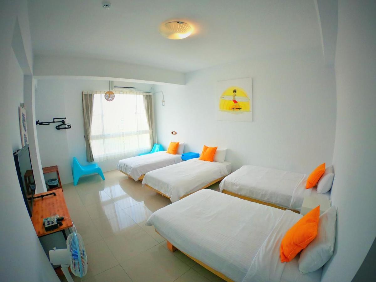 Quadruple Room with four single beds